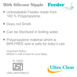 Ultra Clear Borosilicate Glass Feeding Bottle - Image 2